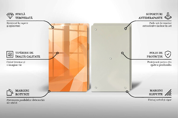 Kitchen worktop protector Geomeric background
