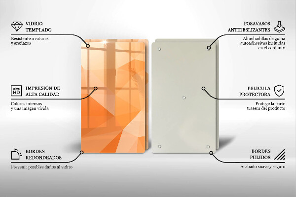 Kitchen worktop protector Geomeric background