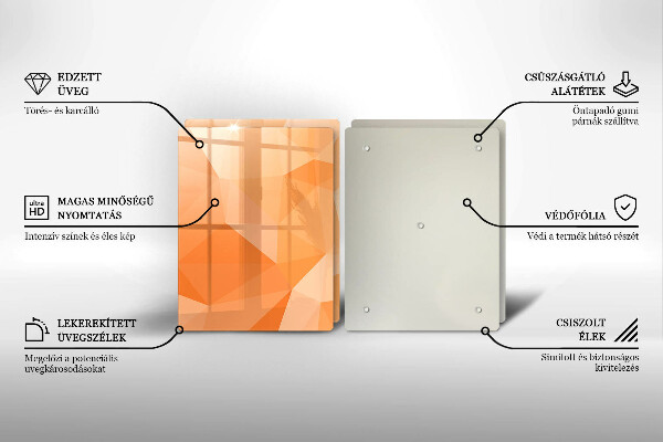 Kitchen worktop protector Geomeric background