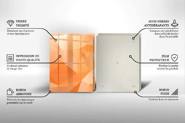 Kitchen worktop protector Geomeric background