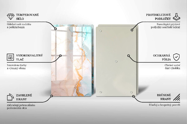 Kitchen worktop protector Marble abstraction