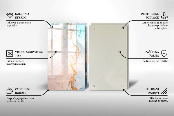 Kitchen worktop protector Marble abstraction