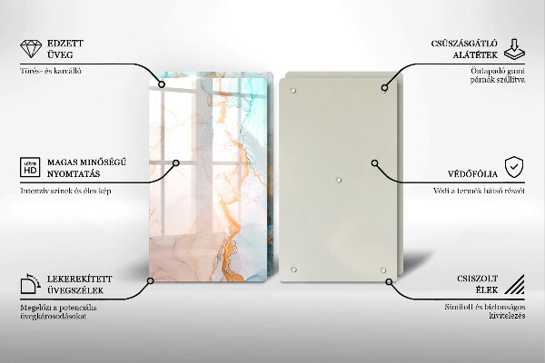 Kitchen worktop protector Marble abstraction