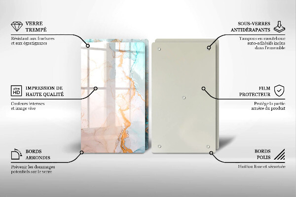 Kitchen worktop protector Marble abstraction