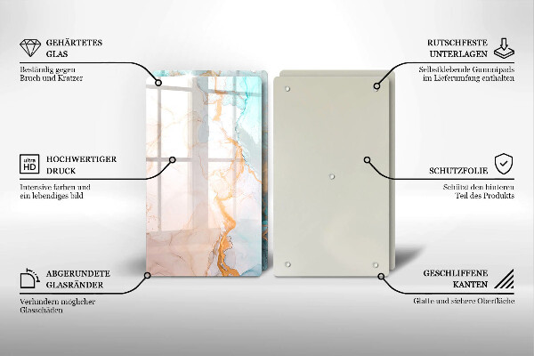 Kitchen worktop protector Marble abstraction