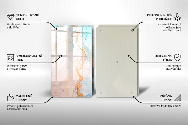 Kitchen worktop protector Marble abstraction