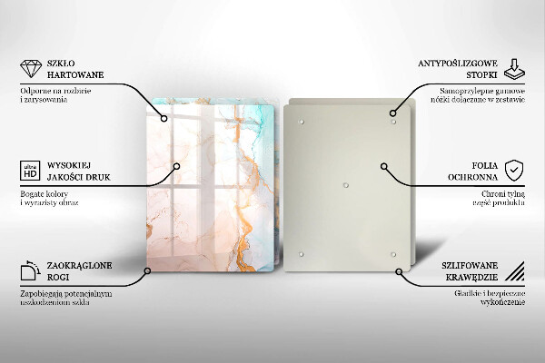 Kitchen worktop protector Marble abstraction