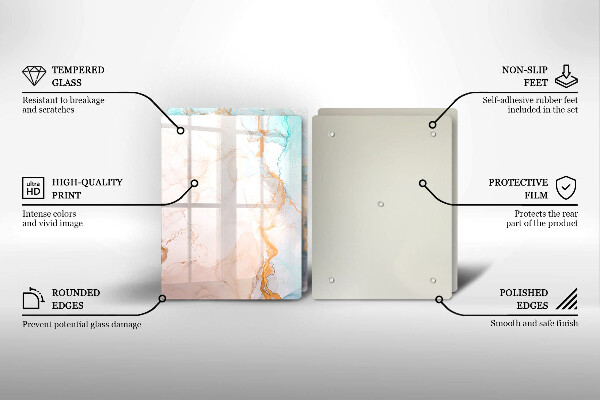 Kitchen worktop protector Marble abstraction