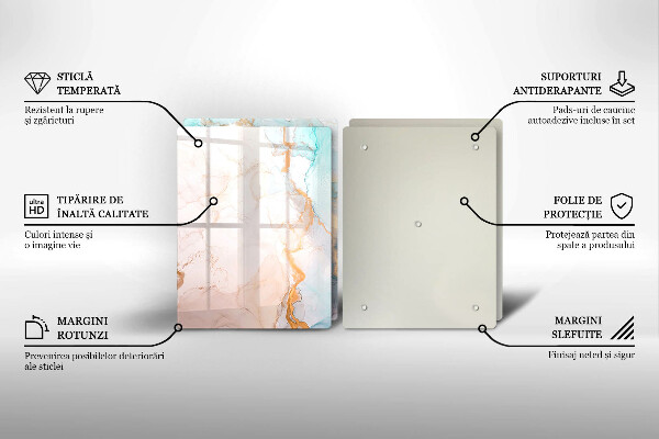 Kitchen worktop protector Marble abstraction