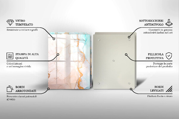 Kitchen worktop protector Marble abstraction