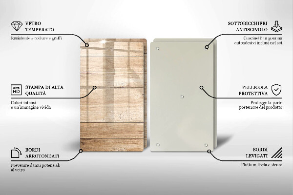 Kitchen worktop protector Wooden planks