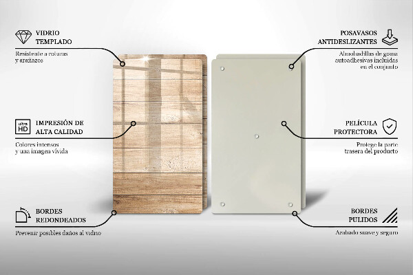 Kitchen worktop protector Wooden planks