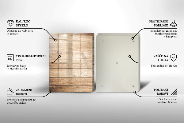 Kitchen worktop protector Wooden planks