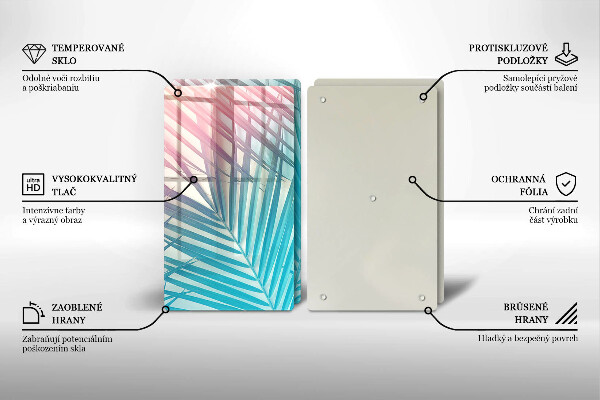 Kitchen worktop protector Pastel leaves