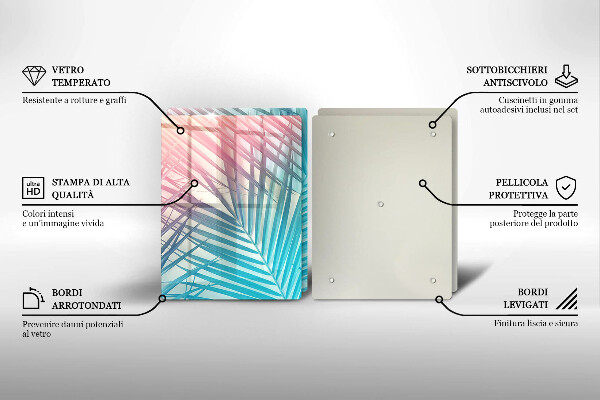 Kitchen worktop protector Pastel leaves
