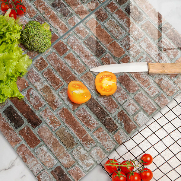 Kitchen worktop protector Old bricks wall