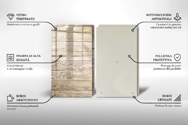 Kitchen worktop saver Wooden planks