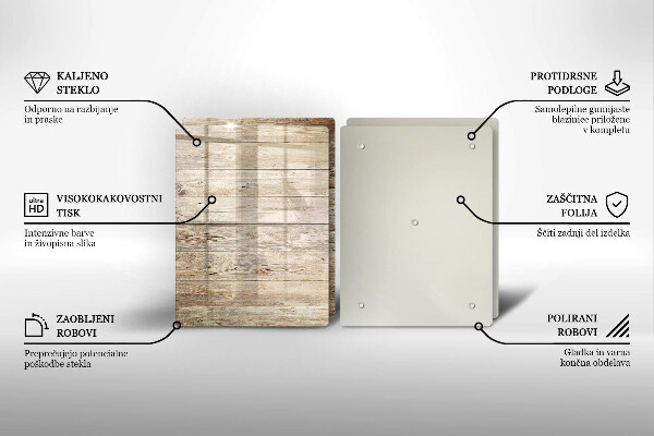 Kitchen worktop saver Wooden planks