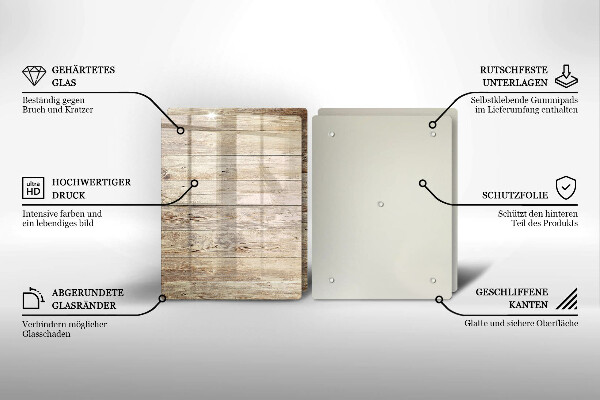 Kitchen worktop saver Wooden planks