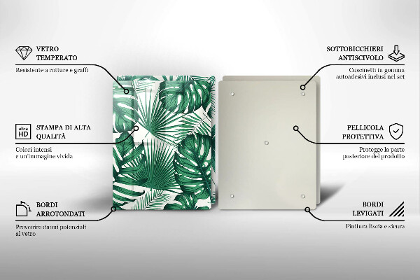 Kitchen worktop saver Monstera leaves