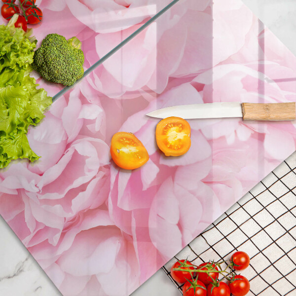 Kitchen worktop saver Delicate peonies