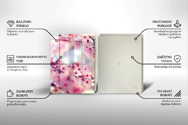 Kitchen worktop saver Nature apple flowers