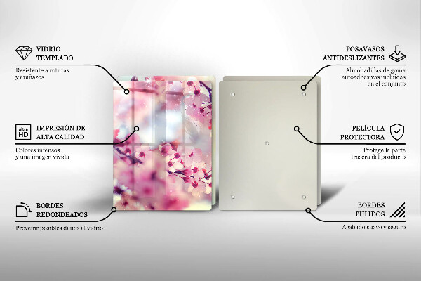 Kitchen worktop saver Nature apple flowers