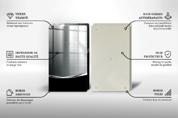 Kitchen worktop protector Abstraction with metal