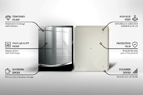 Kitchen worktop protector Abstraction with metal