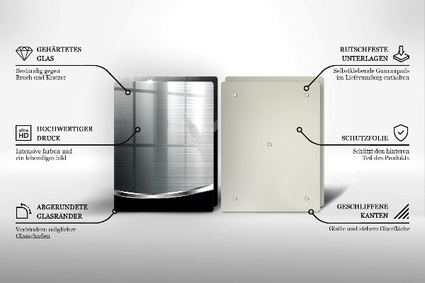 Kitchen worktop protector Abstraction with metal