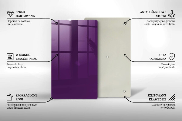 Glass worktop saver Violet colour