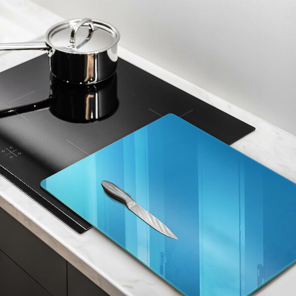 Glass worktop saver Blue color