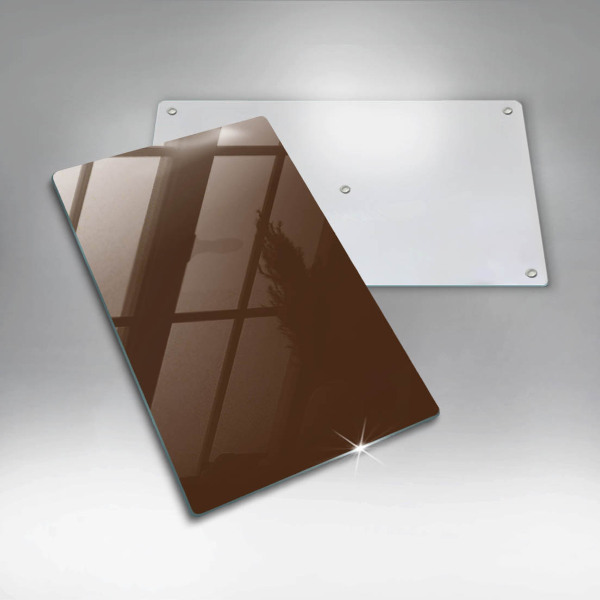 Glass worktop saver Brown color