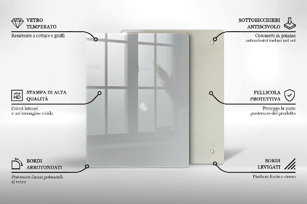 Glass worktop saver Grey colour