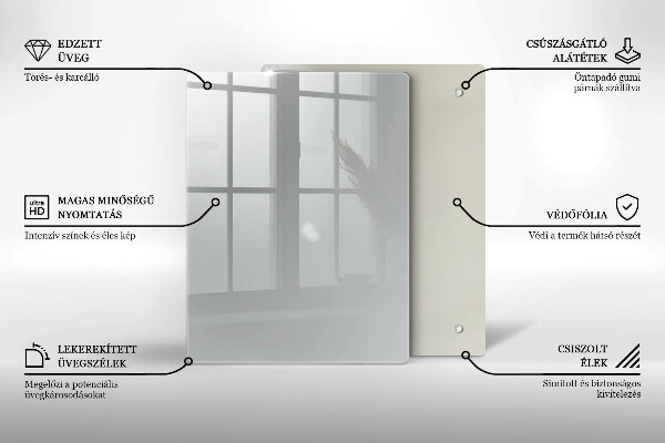 Glass worktop saver Grey colour