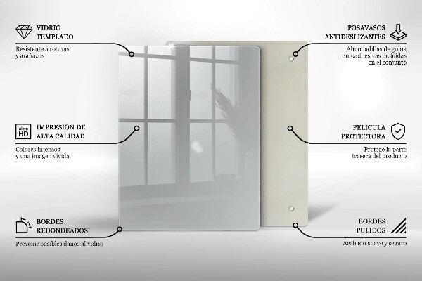 Glass worktop saver Grey colour