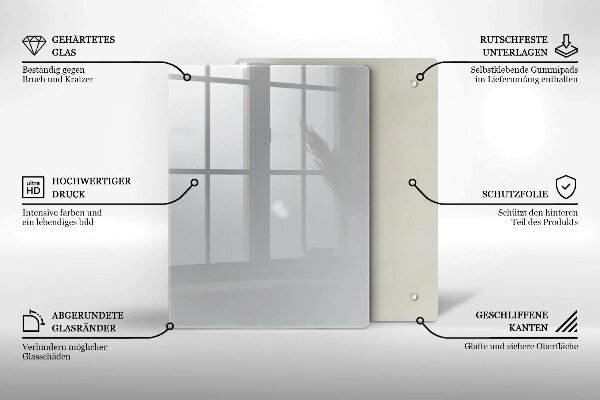 Glass worktop saver Grey colour