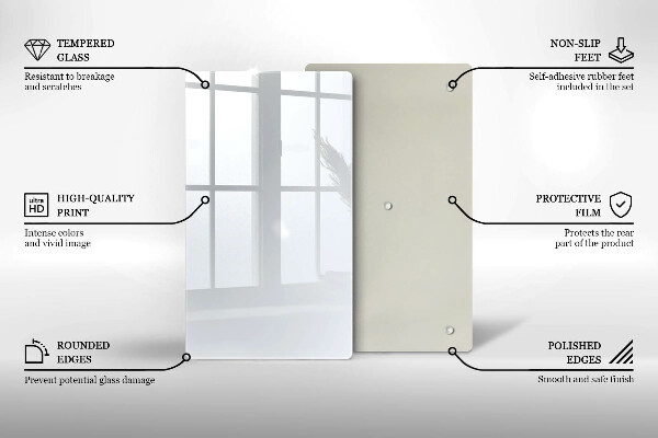 Glass worktop saver White color