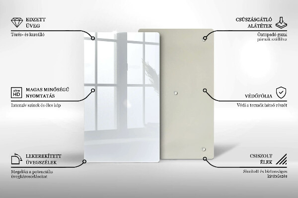 Glass worktop saver White color