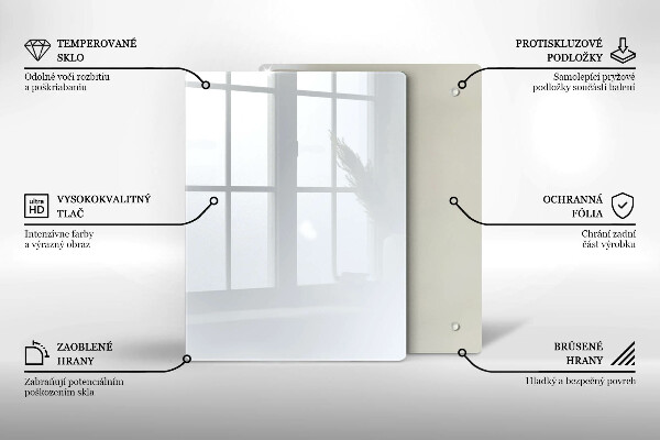 Glass worktop saver White color