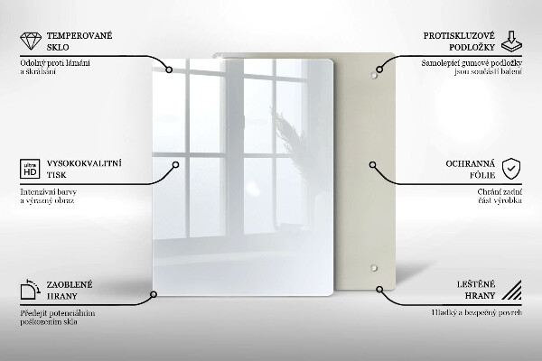 Glass worktop saver White color