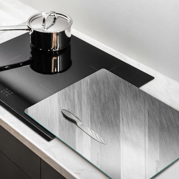 Glass worktop saver Metal texture background