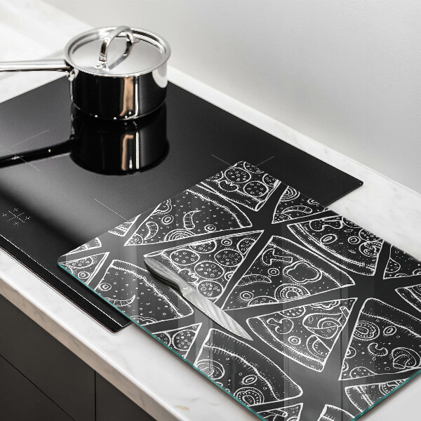 Glass worktop saver Pizza illustration