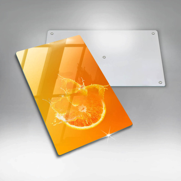 Glass worktop saver Juicy fruit of orange