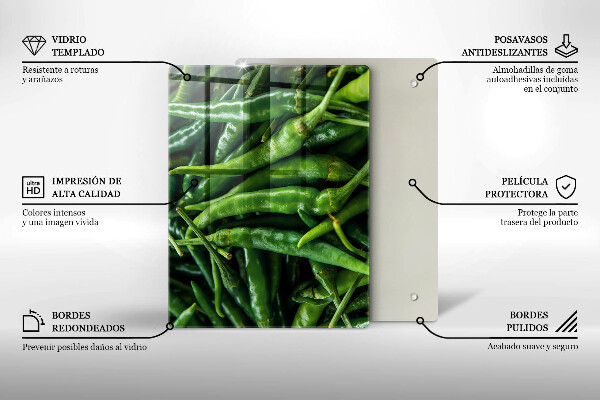 Kitchen countertop cover Pods peas