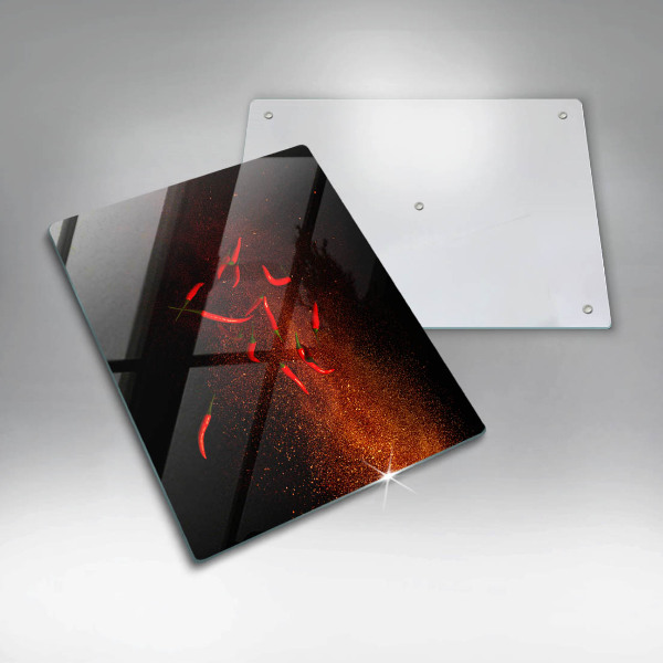 Kitchen countertop cover Hot chili peppers