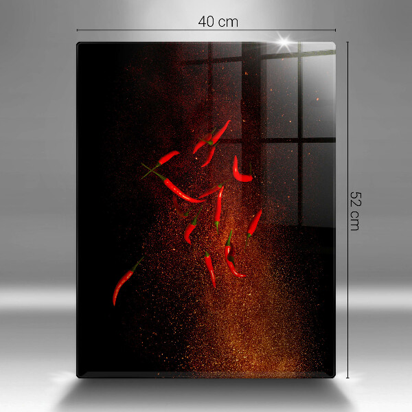 Kitchen countertop cover Hot chili peppers