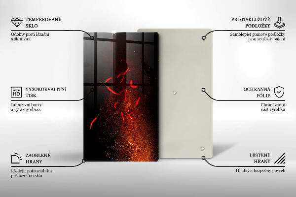 Kitchen countertop cover Hot chili peppers