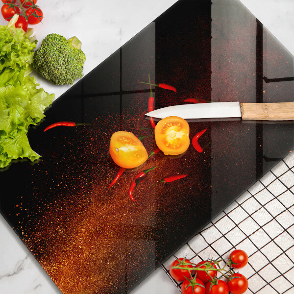 Kitchen countertop cover Hot chili peppers