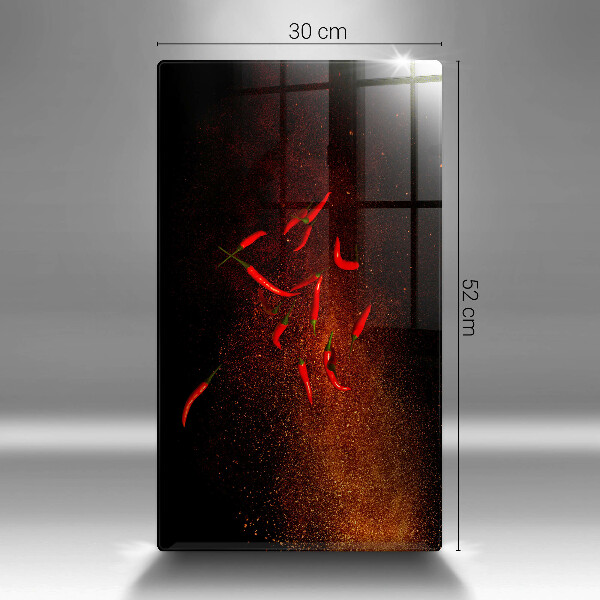 Kitchen countertop cover Hot chili peppers